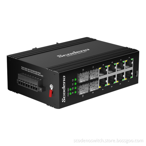 12 ports 2.5G Managed PoE Industrial Ethernet Switch